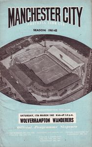 wolves home 1961 to 62 prog